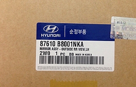 87610B8001NKA_Gương trái Hyundai Santafe